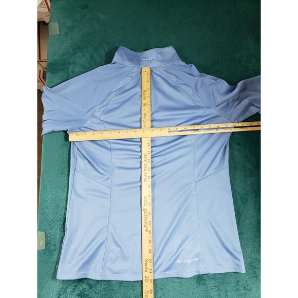 Ariat Tek Sweatshirt Size Large Womens Blue Performance Athletic Ladies Logo - Picture 7 of 8